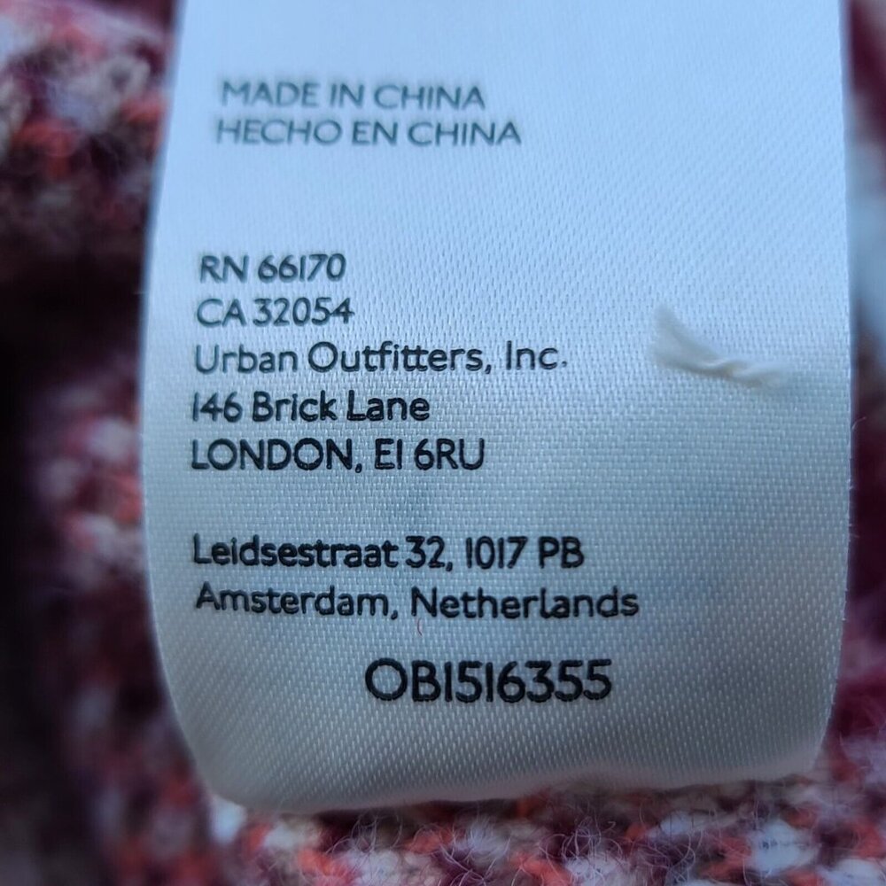 Free People Field of Flowers Zip Up Hoodie Cardigan Sweater XS Red Multi LS NWT - Picture 12 of 12